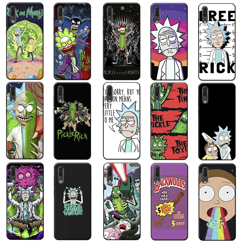Забавный Мягкий силиконовый чехол для телефона Rick and Morty с рисунком huawei mate 30 pro p20 p30