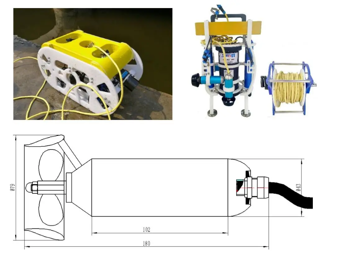 Подводный пропеллер ROV подводный пропеллер AUV беспилотная Лодка Водонепроницаемый мотор робот конкурс