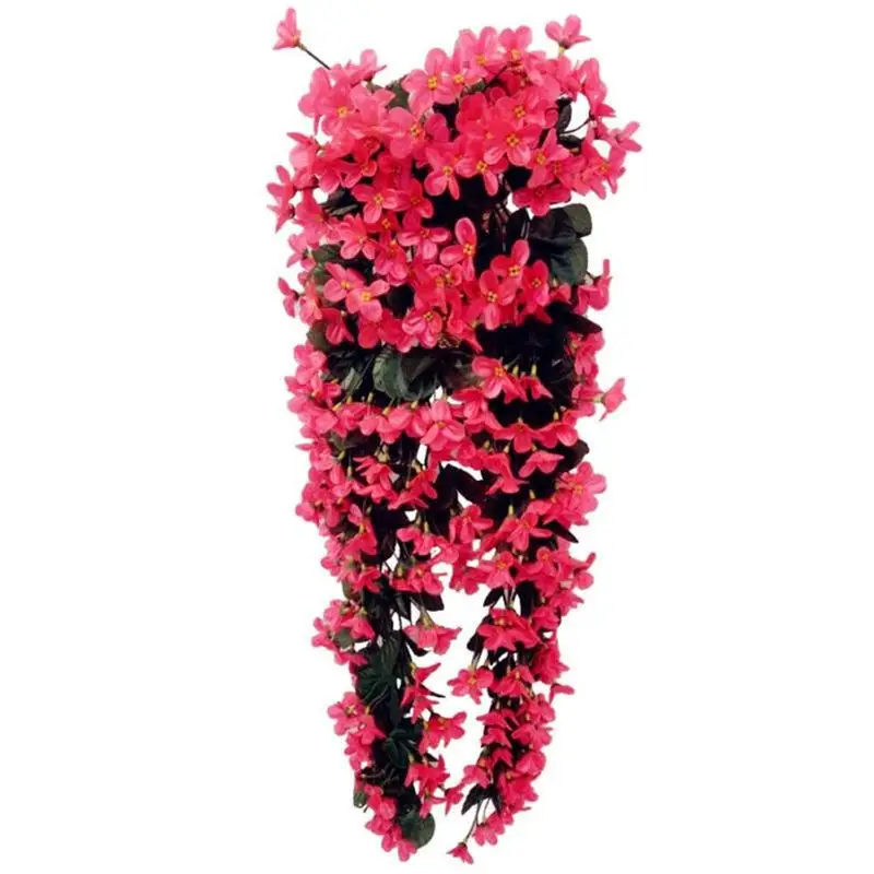 7 Colors Option Silk Artificial Flowers With Leaves Silk Wall Hanging Vines Artificial Violet Flowers For Balcony Decor VWF2078 7 Colors Option Silk Artificial Flowers With Leaves Silk Wall Hanging Vines Artificial Violet Flowers For Balcony Decor VWF2078