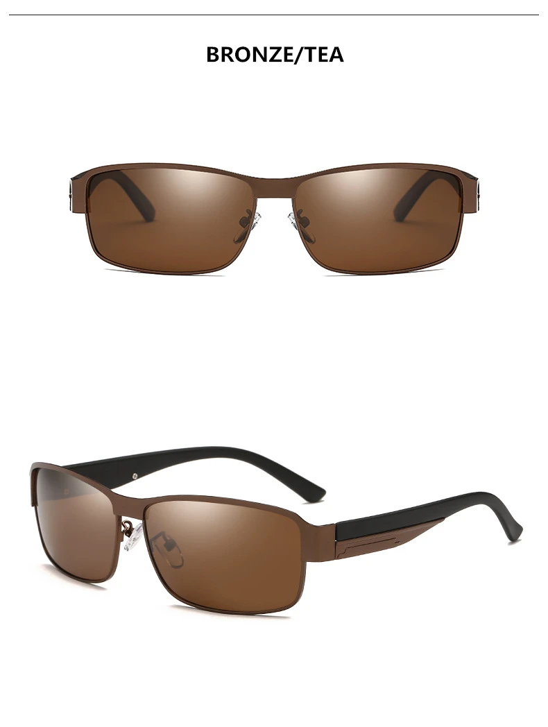 Роскошные алюминиевые солнцезащитные очки, мужские поляризационные, фирменный дизайн, Полароид, солнцезащитные очки для мужчин, lunette soleil homme zonnebril mannen
