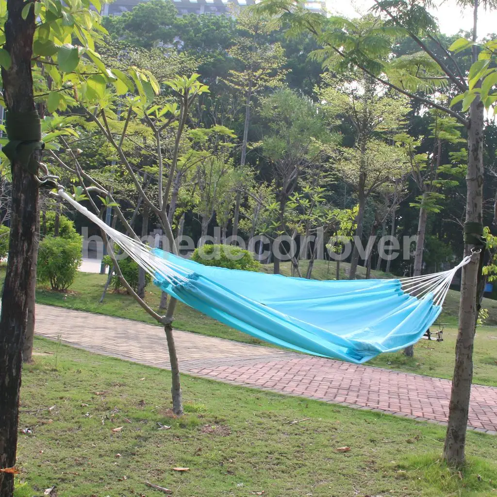 

Portable Travel Outdoor Camping Hanging Hammock Sleeping Bed with Sack Blue