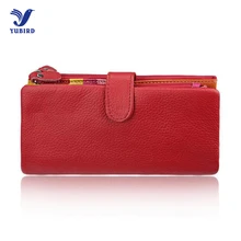 Preis Zu Reduzieren! senden Geschenk Mode Neue Frauen Marke Geldbörse für iphone RFID Brieftasche Aus Echtem Leder Weibliche Kupplung
