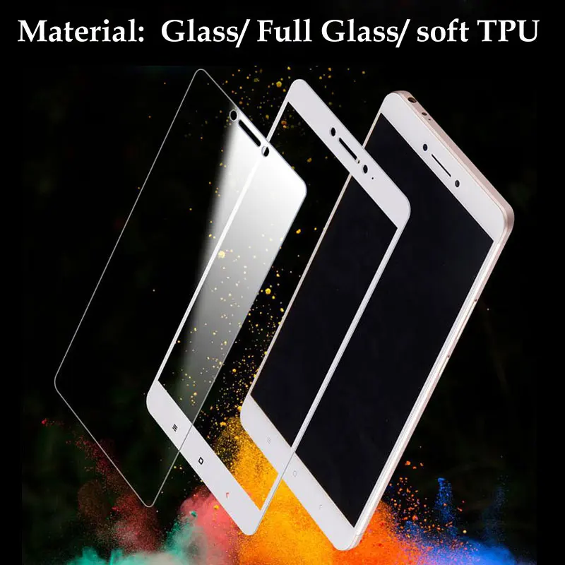 Tempered glass for Xiaomi mi MAX 6.44 inch screen protector full screen coverage soft TPU material Total Three models available 