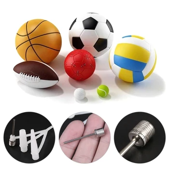 

3 Pcs Ball Inflator Valve Adapter Hand Air Pump Needle Home Outdoor Accessories