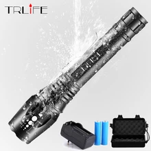8000Lumens Flashlight CREE XM-L T6 LED Zoomable Focus Flash Light Torch Light Tactical Flashlight Camping Lamp Outdoor Lighting 8000Lumens Flashlight CREE XM-L T6 LED Zoomable Focus Flash Light Torch Light Tactical Flashlight Camping Lamp Outdoor Lighting