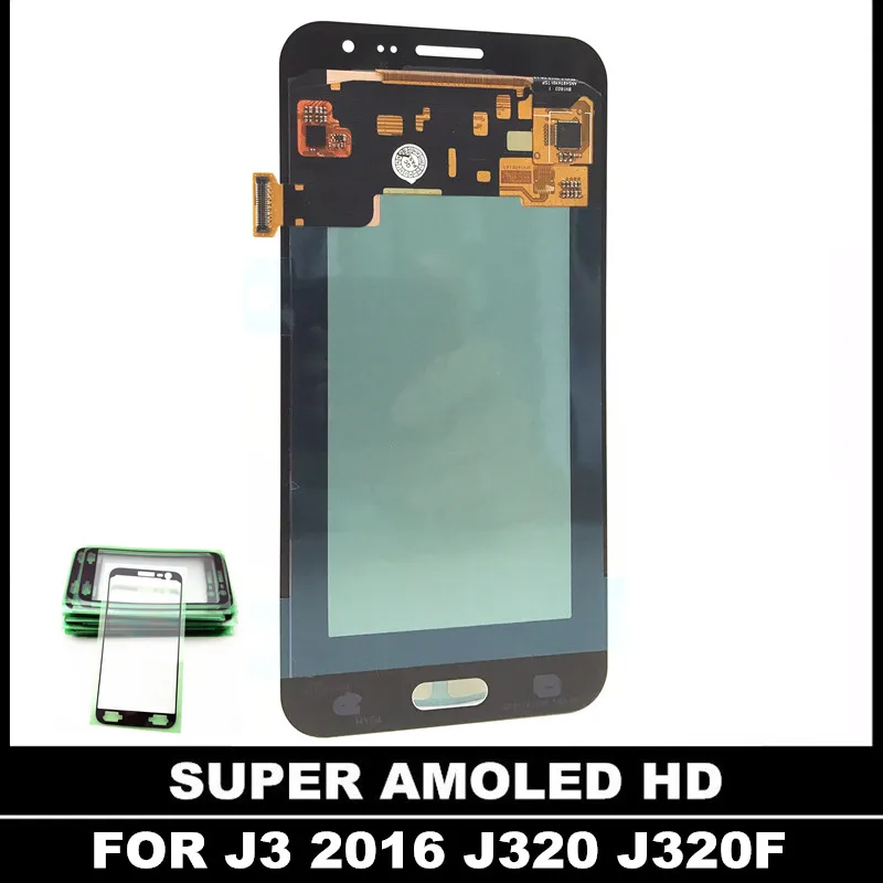 AMOLED lcd для samsung Galaxy J3 J320 J320A J320F J320P J320M J320Y J320FN телефон lcd S дисплей сенсорный дигитайзер экран