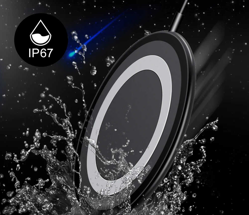 PORTEFEUILLE for iphone 8 plus X XS XR XS MAX qi wireless charger portable For huawei s6 s7 thin Small circle chargeur induction (4)