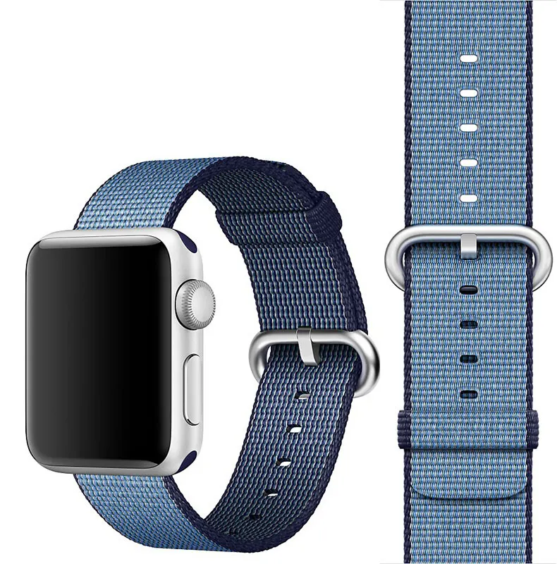 Ремешок Nato для apple watch, ремешок для apple watch 5, 4, 3, ремешок 44 мм, 40 мм, iwatch, ремешок 42 мм, 38 мм, плетеный нейлоновый браслет pulseira correa