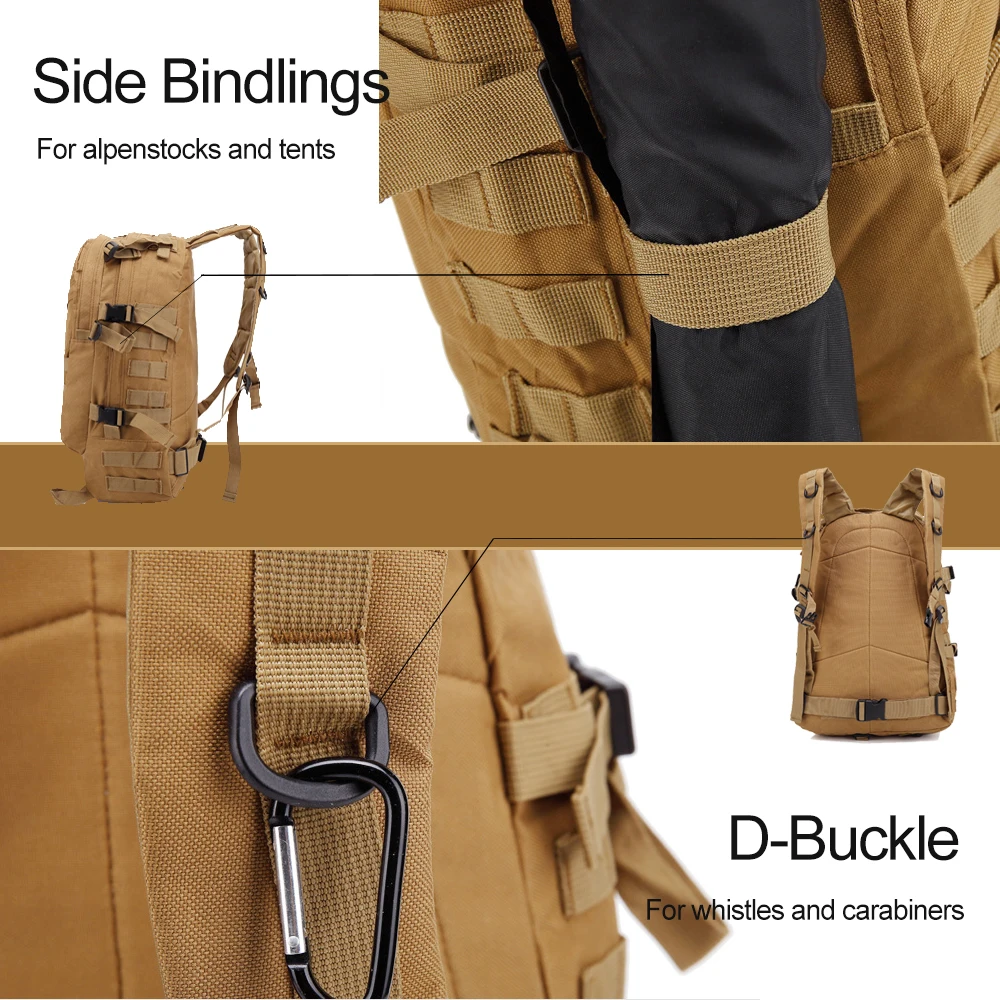 Militar à Prova Água do Exército Esportes ao ar Náilon Tático Mochila Dwaterproof Livre Acampamento Caminhadas Pesca Caça 28l Bolsa 1000d 21 livre acampamento caminhadas pesca caça 28l saco