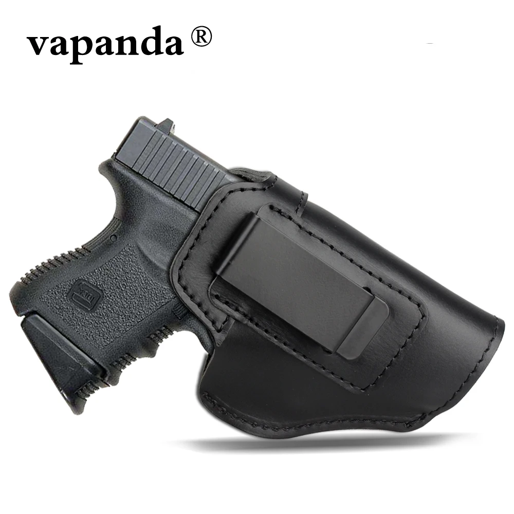 Vapanda Hunting Gun Holster Leather Concealed Universal Tactical Pistol Case for Beretta 92 Glock 17 19 22 23 M&P Gun Holster Vapanda Hunting Gun Holster Leather Concealed Universal Tactical Pistol Case for Beretta 92 Glock 17 19 22 23 M&P Gun Holster