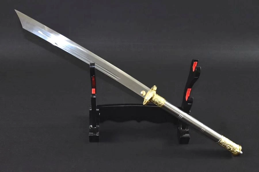 Handmade Chinese Sharp 1060 Manganese Steel Wushu Sword KungFu 轩辕 Jian Full Tang