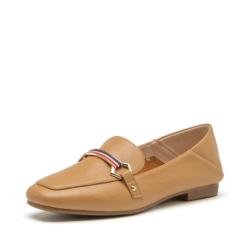 

Genuine leather brogue designer vintage ladies flats shoes for girl