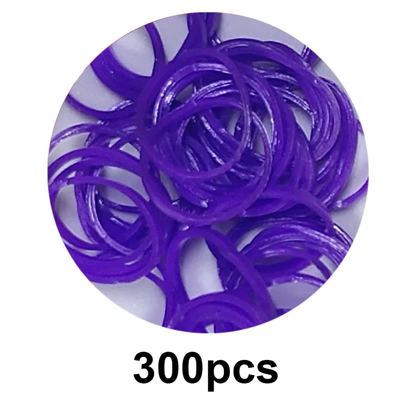 300 шт резиновых резинок DIY игрушки шнуровка браслет для детей или волос резинки