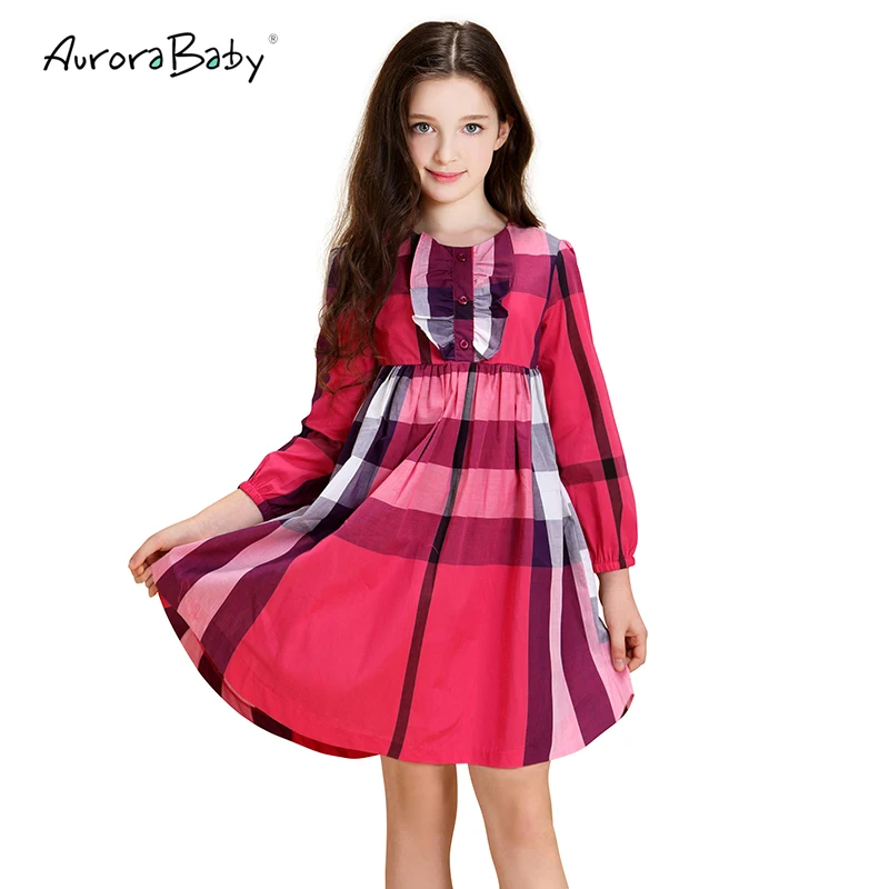 Toddler Girls font b Dresses b font Plaid Kids font b Dresses b font For Girls