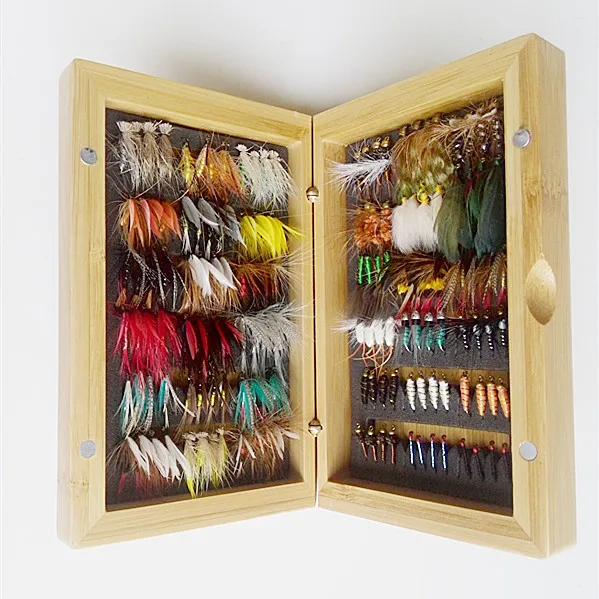 YZD 144Pcs/box Dry And Wet Fly Fishing Lure Set Wi...