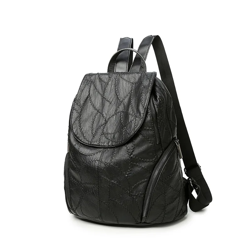2017 Genuine Leather Women Backpacks bolsas mochila feminina casual bags female shoulder bags School bag For