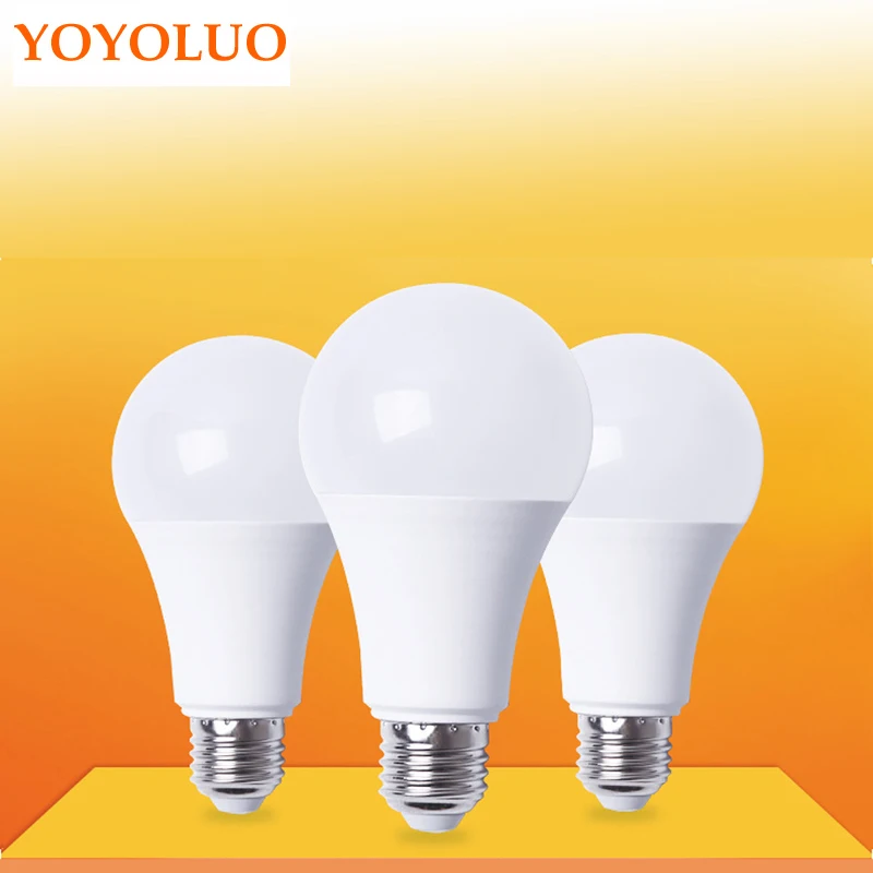 

6PCS/Lot LED Lamp E27 AC110V 220V LED Bulb led Light bulb Real power 3W 5W 7W 9W 12W 15W Cold Warm White Lampada Led Bombillas