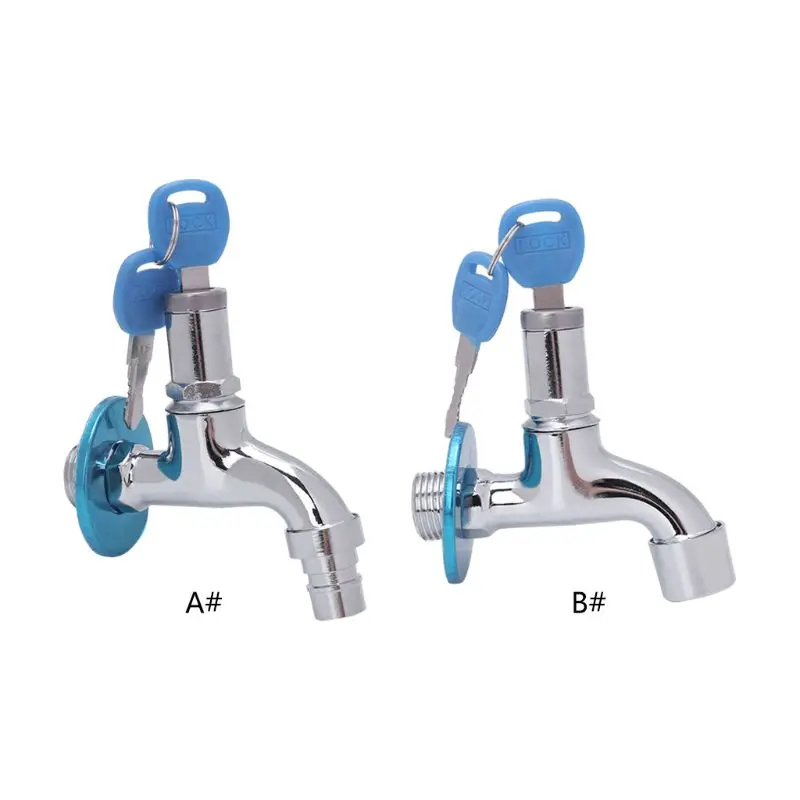 Outdoor Anti theft Sink Faucet With Lock Key Single Handle Lockable