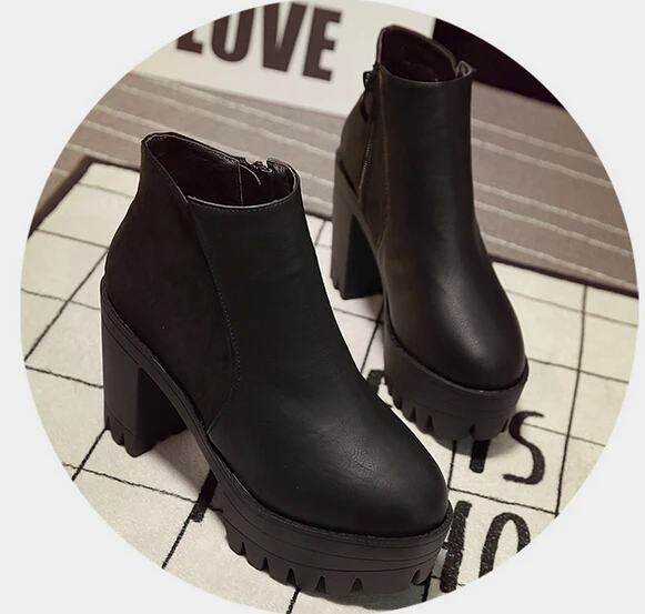 Chunky botas mujeres motocicleta del tobillo botines ladies zapatos Chunky botas mujeres motocicleta del tobillo botines botines botines ladies zapatos b42b7c