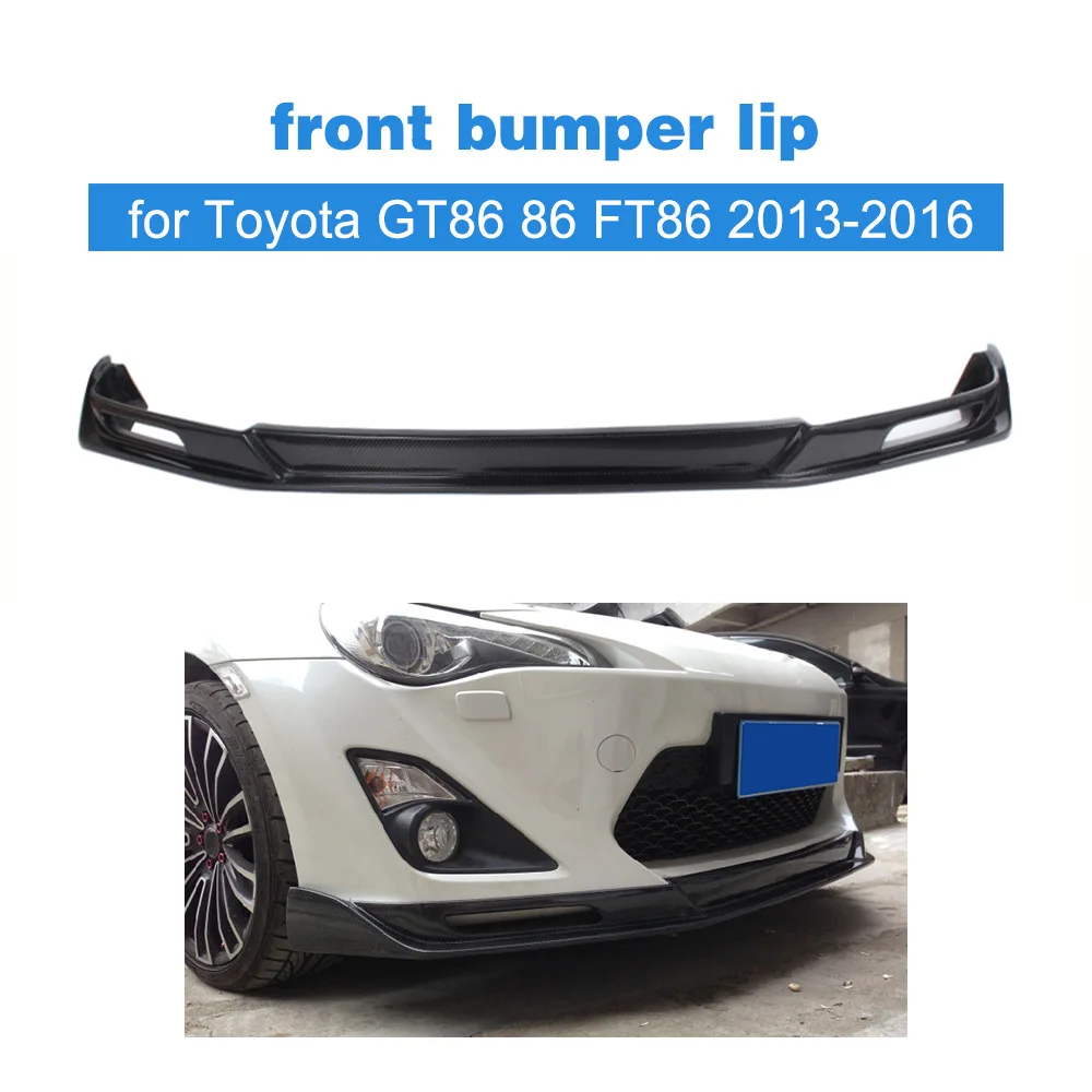 Carbon Fiber Auto Front Bumper Lip Spoiler Chin For Toyota Gt86 86 Ft86