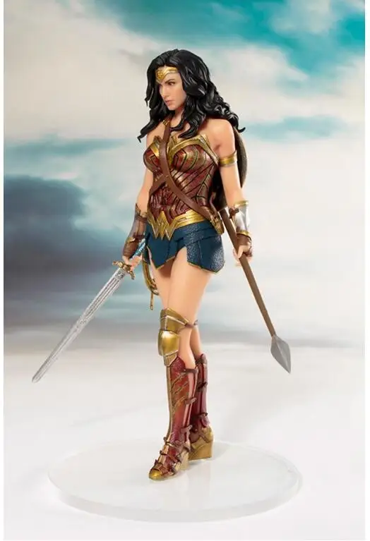 DC Heroes Wonder Woman фигурка игрушки кукла 19 см DC justice League ARTFX статуя Wonder Woman Коллекционная модель Фигурка Игрушки - Цвет: ww no box