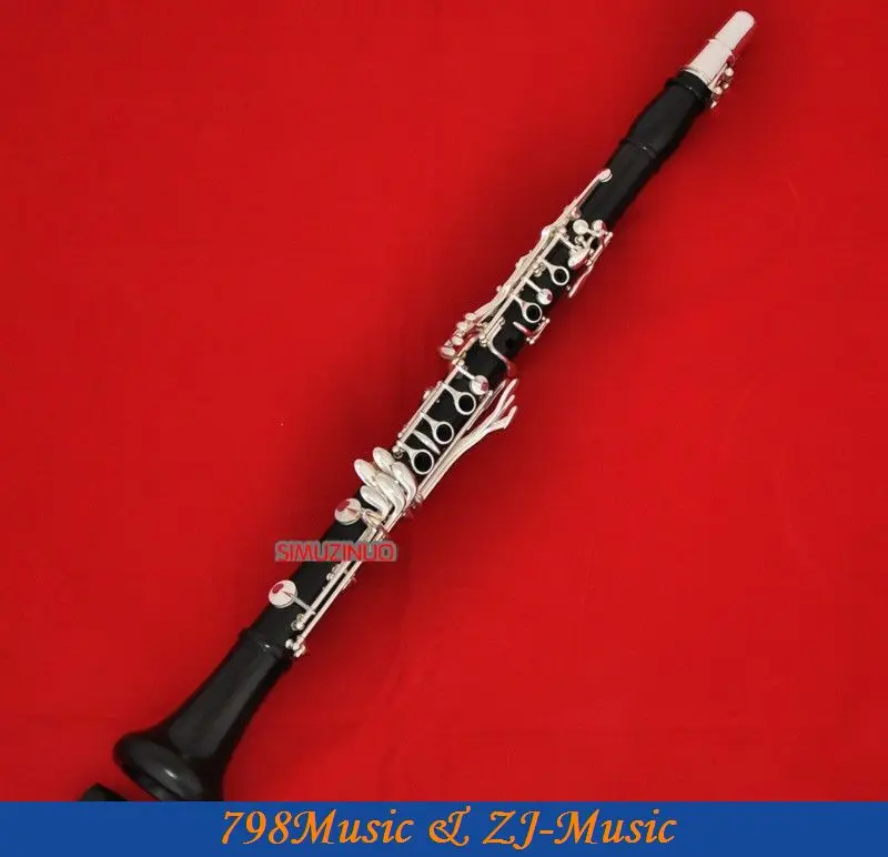 

Professional Grenadilla Black Wooden 18 Key Bb Clarinet Boom System With Case