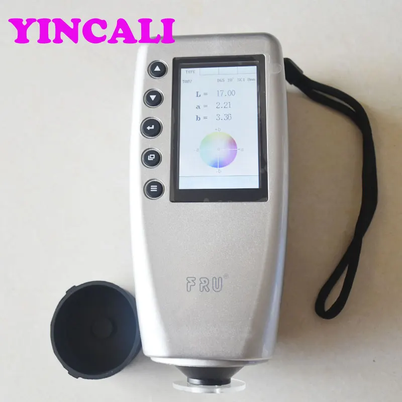 

Portable Colorimeter WR-10 Caliber 8mm Color Difference Meter Digital Color Analyzer Display mode CIELAB Comfortable observation