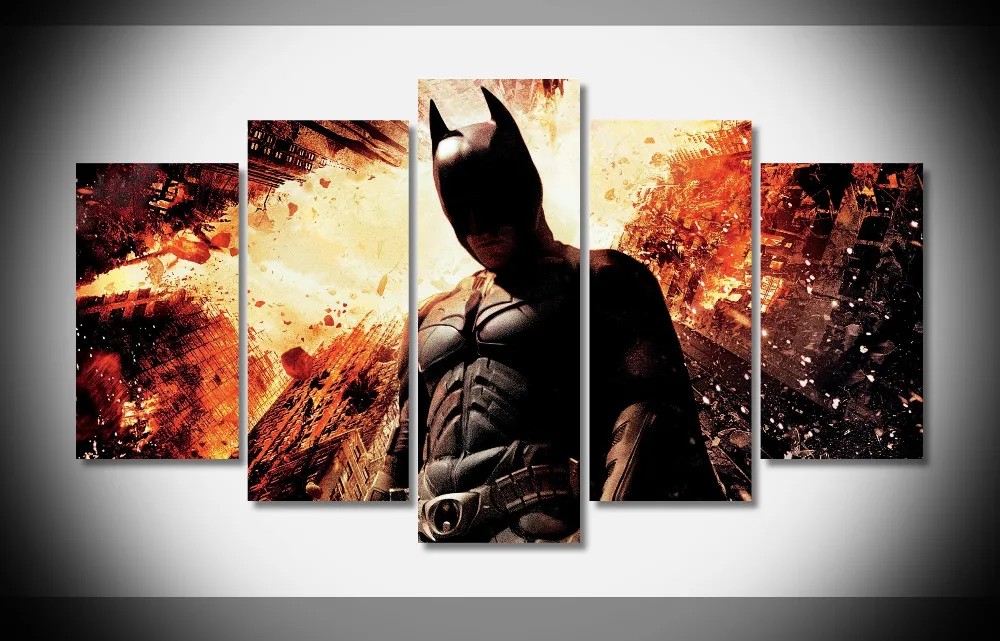 6504 Batman poster print on canva art print framed gallery wrap wool