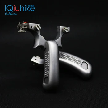

High Quality Stainless Steel Precise Aiming Slingshot Catapult Hunting With Rubber Band Outdoor Shooting Game Tactical Pocket