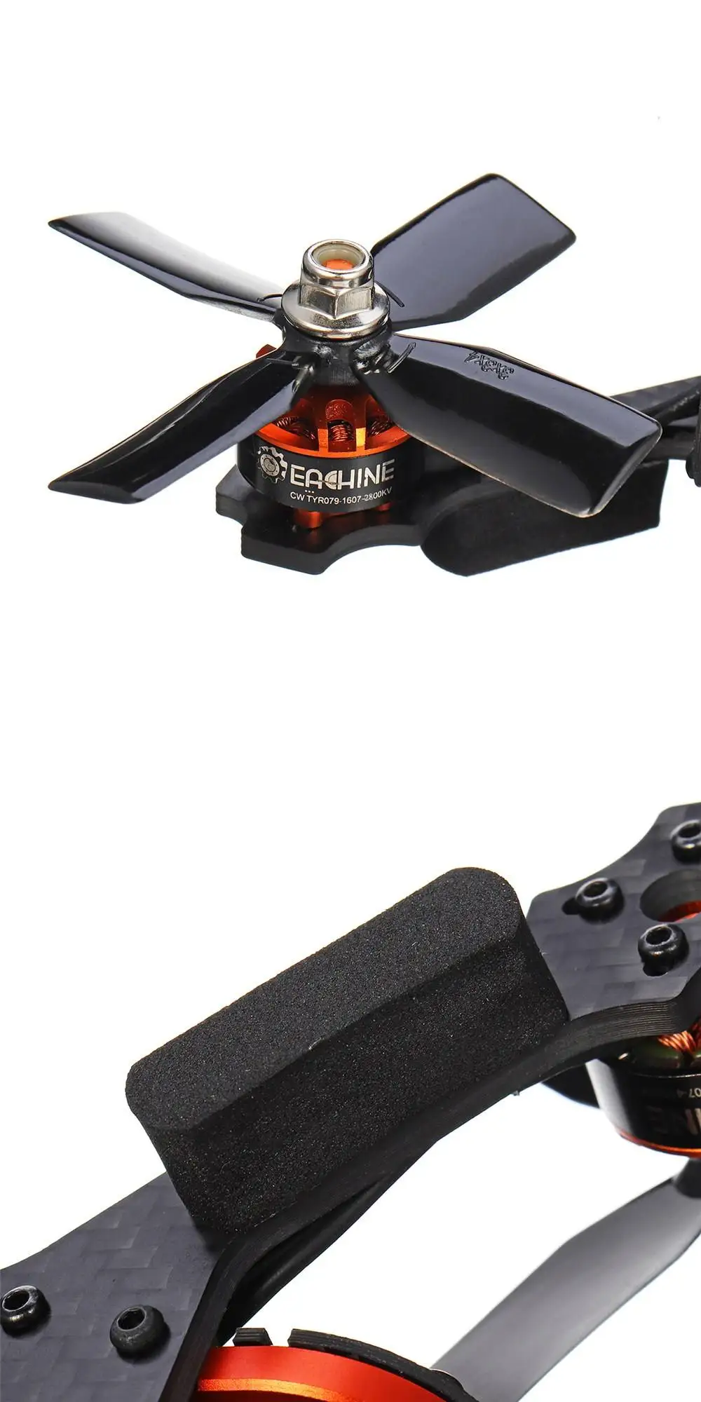 Новинка Eachine Tyro79 140 мм 3 дюйма DIY версия для FPV Гоночная рама RC Дрон Квадрокоптер F4 OSD 20A BLHeli_S 40CH 200mW 700TVL