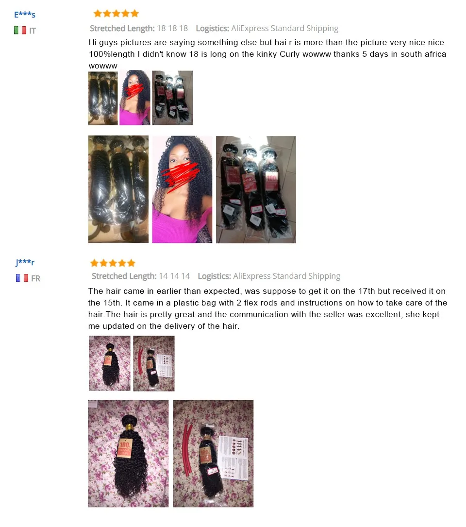 Sophies Peruvian Hair Bundles Kinky Curly Hair Bundles Remy Human Hair Bundles Can Buy With Closure Double Weft Hair Extension -