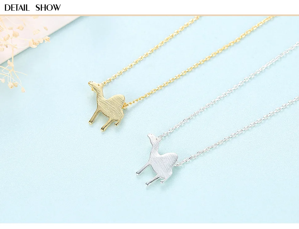 

S925 sterling silver necklace camel female necklace chain new accessories GL09