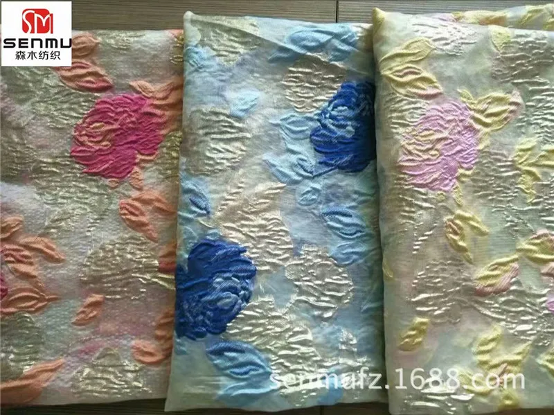Металлик из жаккардовой парчи для платья, юбка Вышивание Tissu материал ткань Tecido, жаккардовые ткани DK08