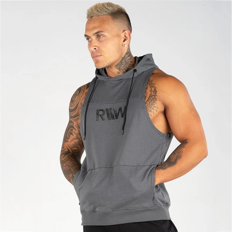 Tank Tops men Sportwear Fitness Tank tops-10