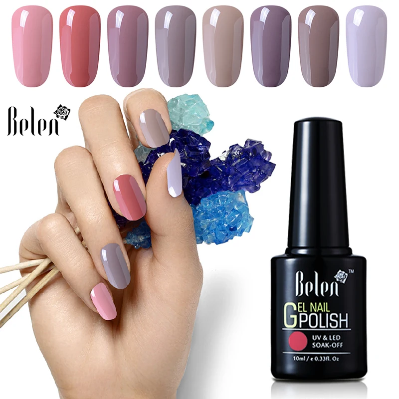 Гель лак для ногтей Belen 10 мл УФ светодиодный серии Lucky Nude долговечных ногтей|led nail