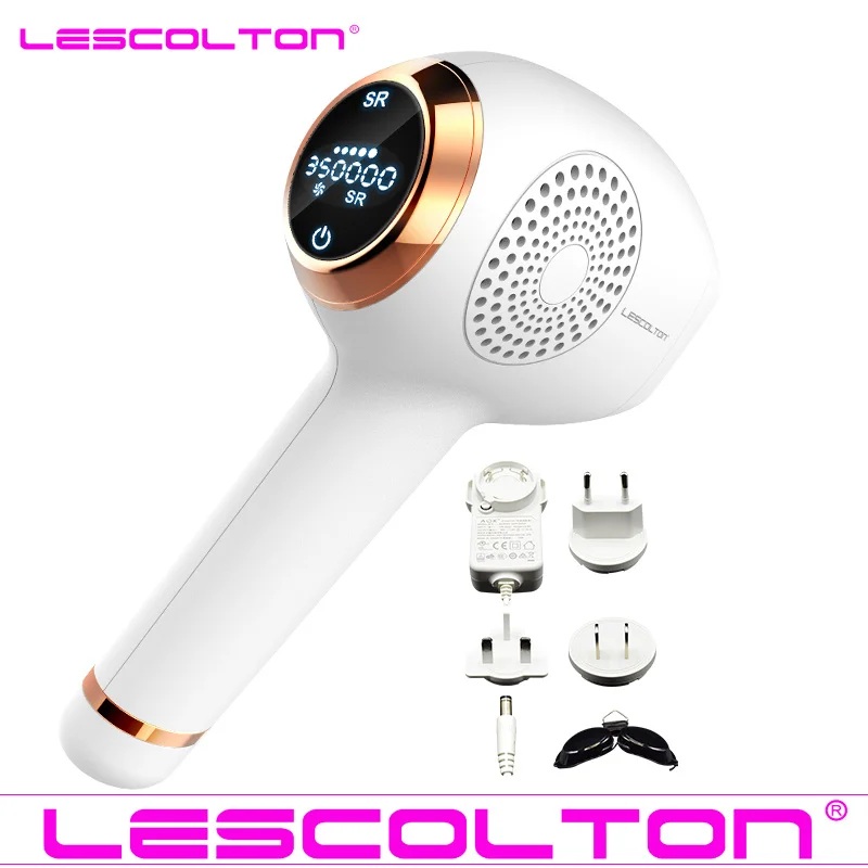 Эпилятор Lescolton Ice cool IPL, постоянное лазерное удаление волос с ЖК-дисплеем, лазерный триммер для бикини, фотоэпилятор