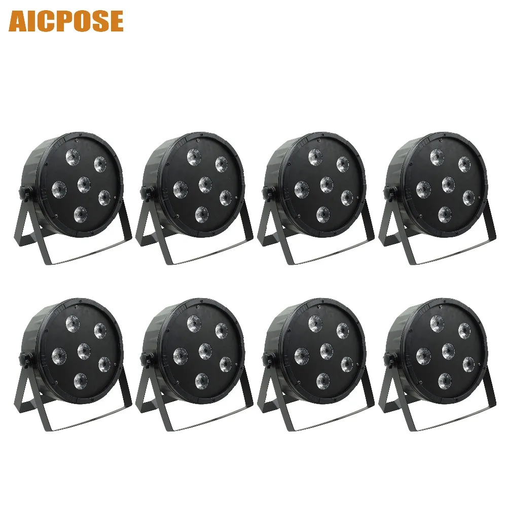 

8pcs/lots 6x12w JINGXING RGBWA UV Led Par Lights with IEC13 interface UV par wall washer spotlight stage light