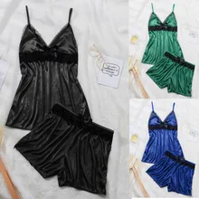 Брендовое летнее Новое Стильное сексуальное женское белье, кружевное ночное белье, атласная ночная рубашка, Короткие комплекты пижам, S-3XL, распродажа