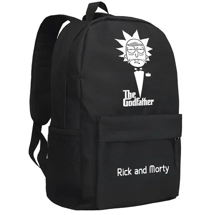 

New Rick and Morty Backpack Cosplay Cartoon Bag Anime Oxford Schoolbag