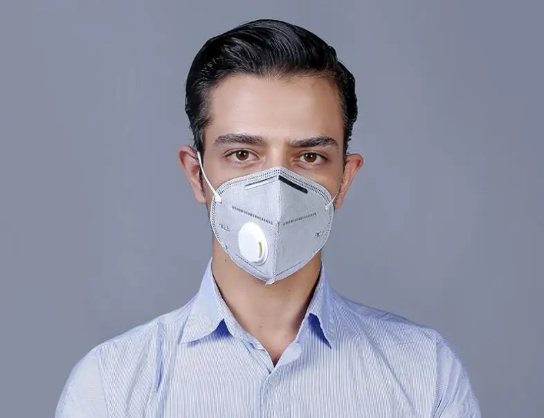 2 шт. вертикальные складные нетканые Valved активированный уголь анти туман пыли многоразовые маски PM2.5 респиратор Мода Рот маска M40