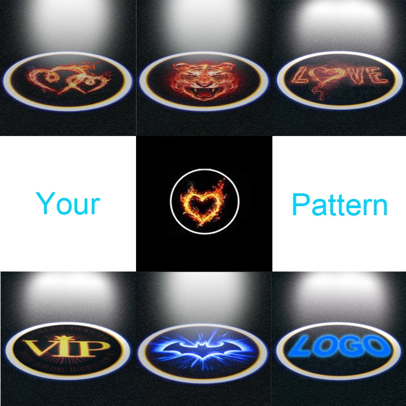Cunymagos Vehemo-1Pcs-Car-Led-Welcome-Light-Laser-Wireless-Car-Door-Shadow-Light-LED-Projector-Logo-Lamp
