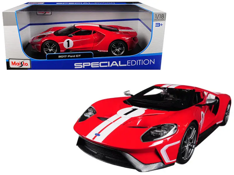 Спортивный гоночный автомобиль Maisto 1:18 2017 Ford GT Concept Новый в коробке|Наземный