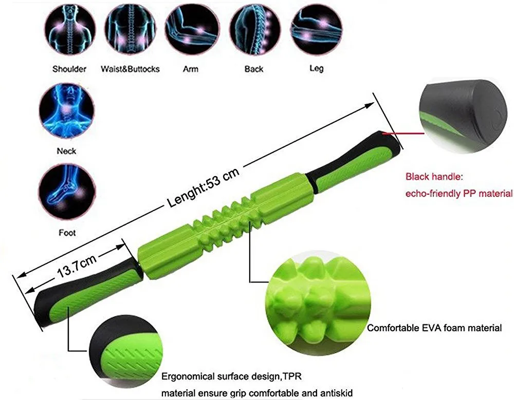 Массажная роликовая палочка с плавающей точкой EVA массажный ролик для массажа мышц рельефная мышца