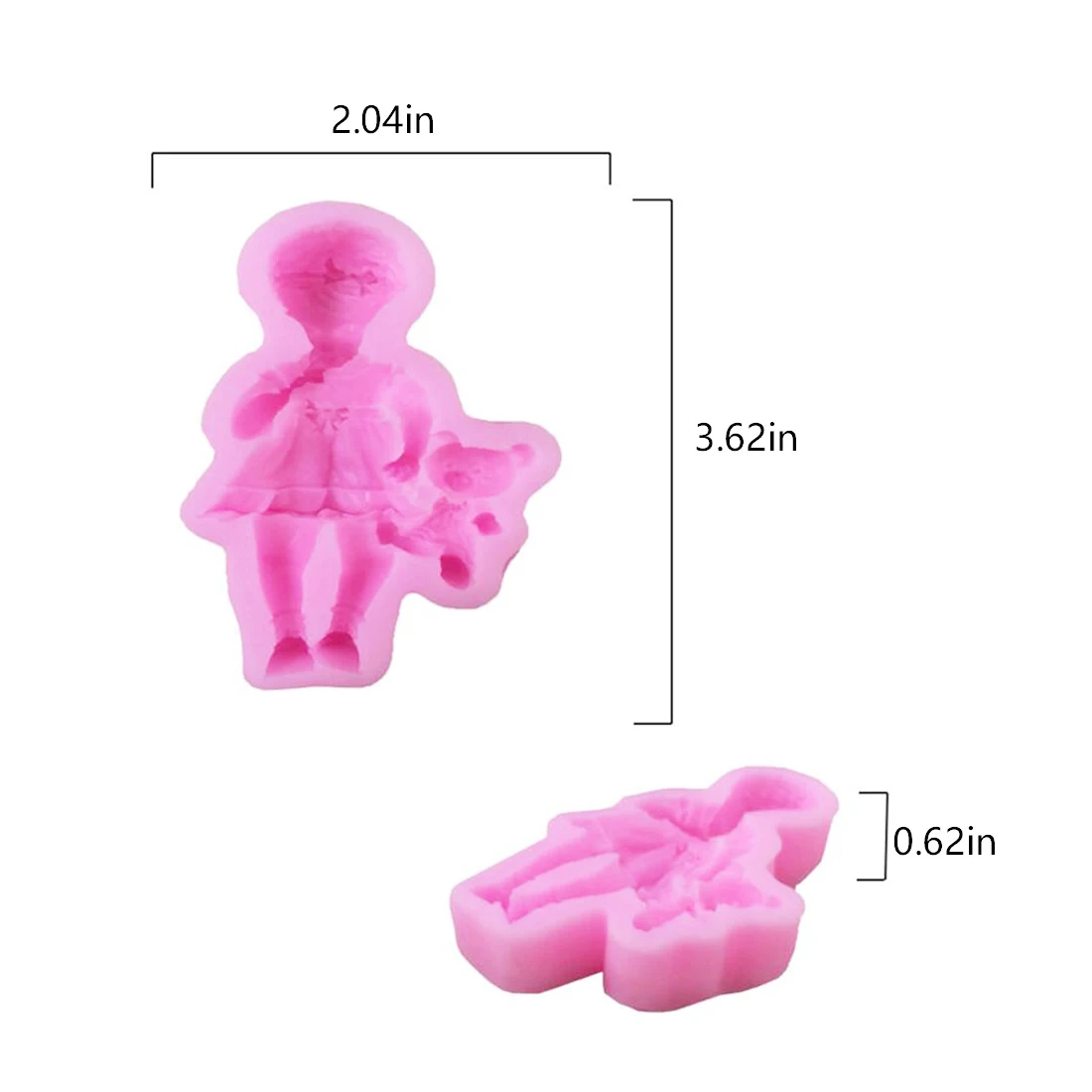 3D милая, для младенцев-мальчиков и девочек Форма торт шоколадный сахарная пресс-форм Fondant(сахарная) Трафареты отделочных работ Кухня гаджеты