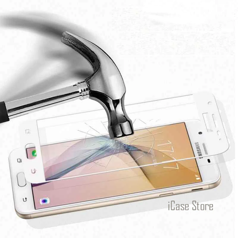 С уровнем твердости 9H полное Экран закаленное Стекло для samsung Galaxy A3 A5 A7 2017 A320F A520F