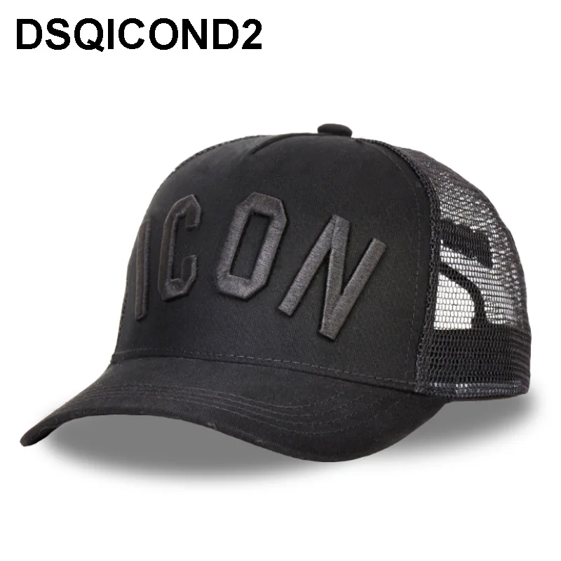 

DSQICOND2 Wholesale Cotton Baseball Caps DSQ Letters High Quality Cap Men Women Customer Design ICON Logo Hat Black Cap Dad Hats