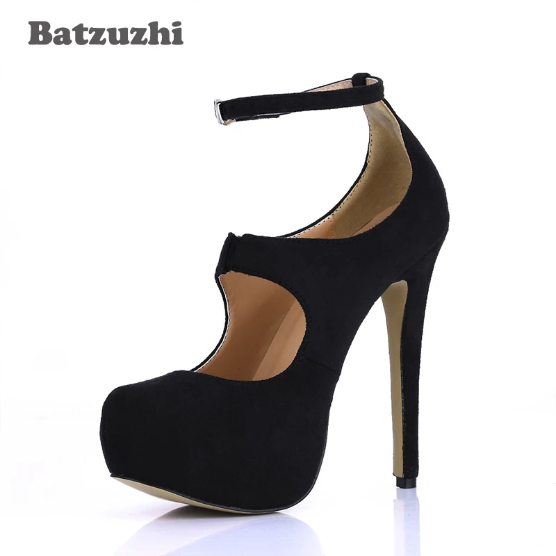 Batzuzhi Platform Pumps Women Sexy Extremely High Heels Shoes Bridal