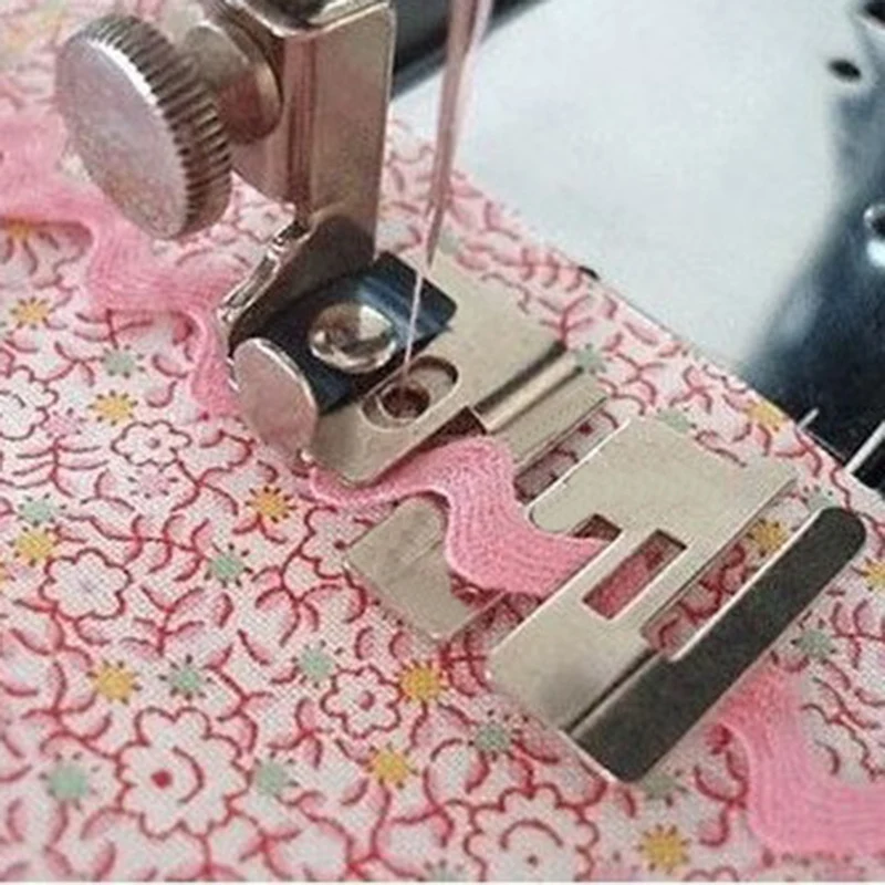 1 шт, одежда из эластичной ткани прокатки край опора для ног для швейной машины новые металлические Эластичная лента DIY Швейные ножки для швейных машин 29306
