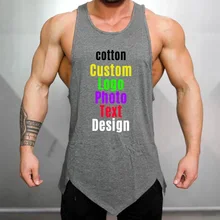 Необычный крой хип-хоп, хлопок, без рукавов, мужская, на заказ, логотип, фото, текст, напечатанный, майка, сексуальная, фитнес команда, сделай сам, майка, футболка