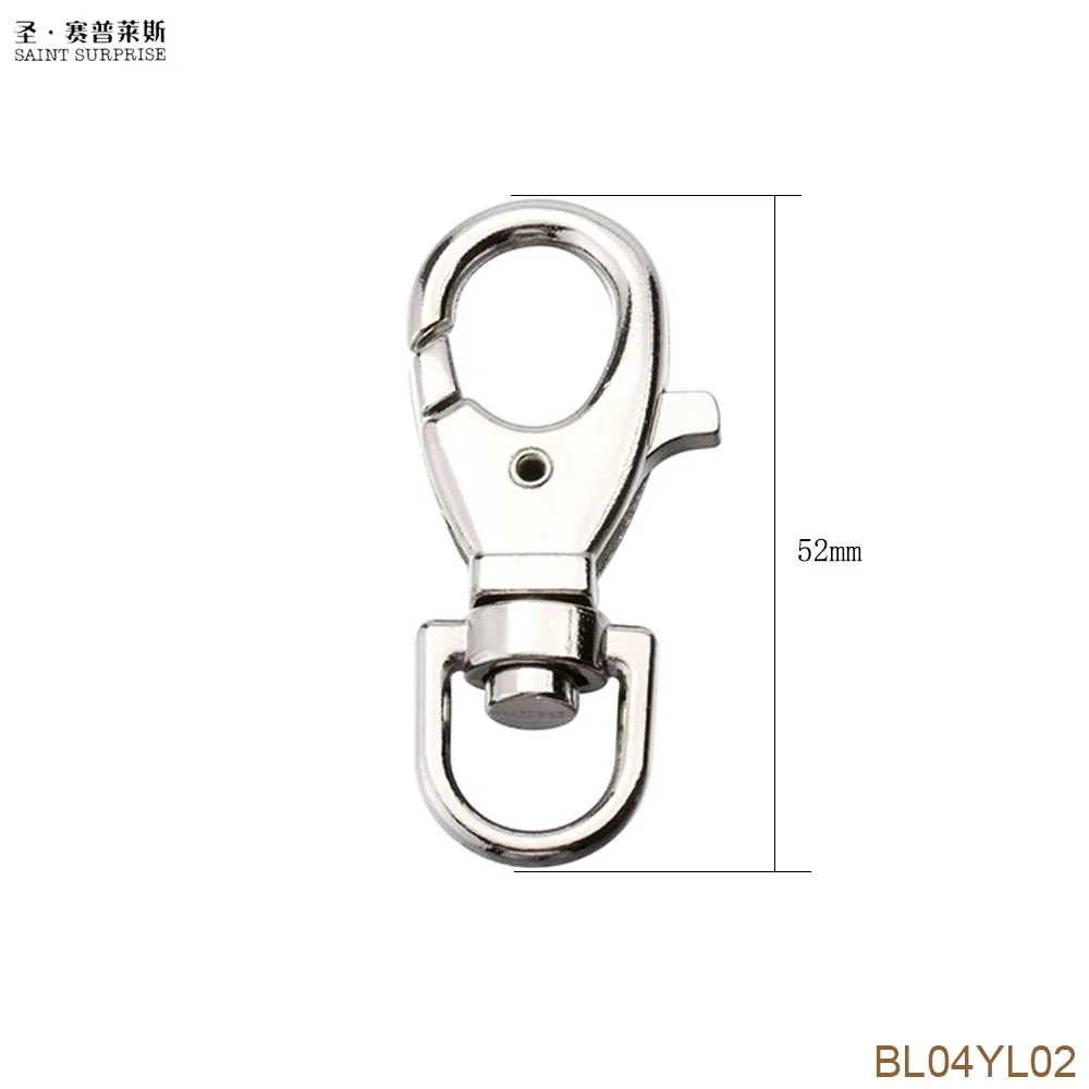 5Pcs 52mm Swivel Trigger Clips Snap Hooks Lobster Clasp Keychain Bag ...